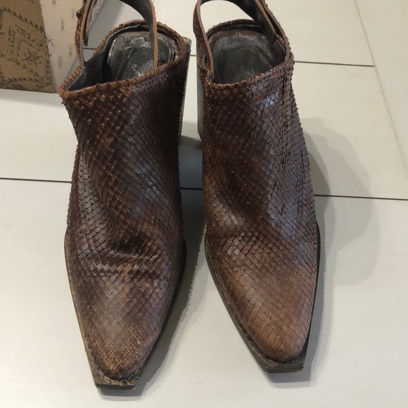 Free People Shoes Mule Silver storm RARE - Picture 3 of 8